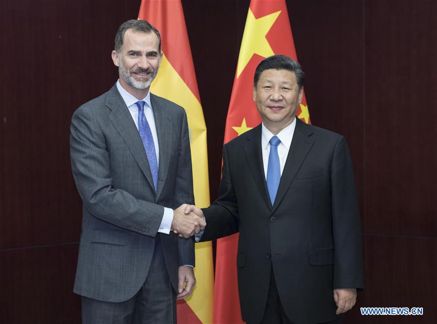 KAZAKHSTAN-CHINA-XI JINPING-SPANISH KING-MEETING 