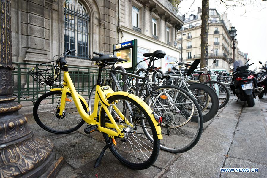 FRANCE-PARIS-CHINA-BIKE SHARING-OFO