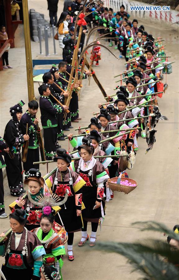 #CHINA-GUIZHOU-MIAO VILLAGE-TRADITION (CN)