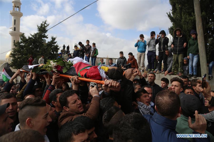 MIDEAST-RAMALLAH-FUNERAL