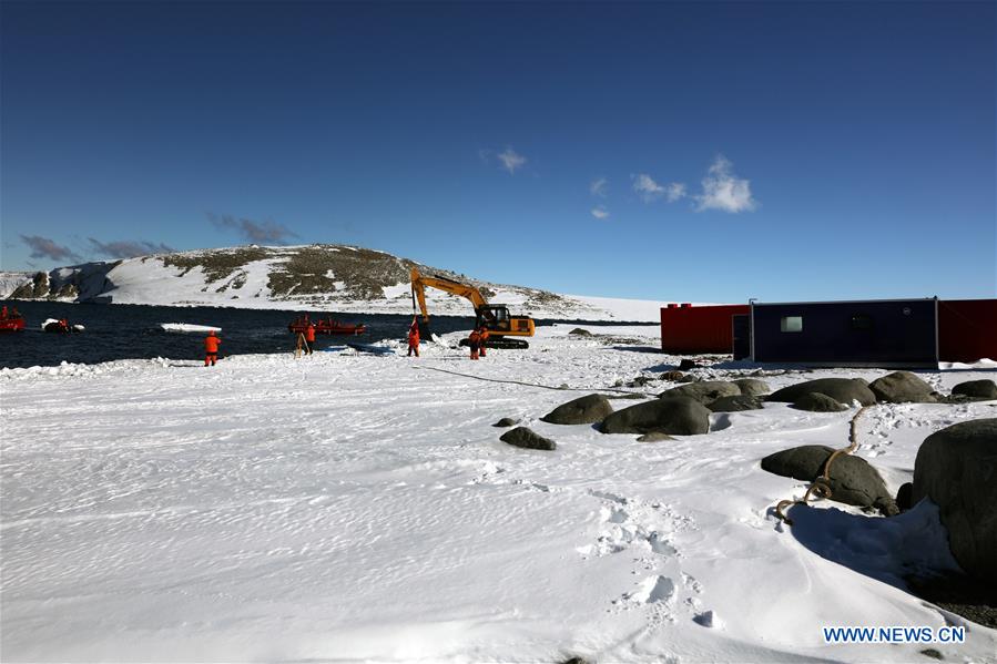 CHINA-XUELONG-ANTARCTIC EXPEDITION-STATION-CONSTRUCTION