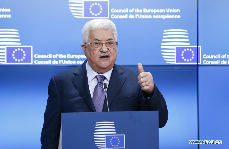 BELGIUM-BRUSSELS-EU-PALESTINE-ABBAS-VISIT