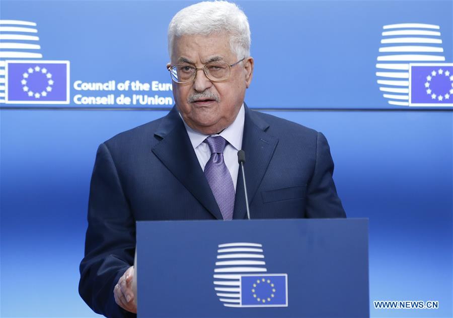 BELGIUM-BRUSSELS-EU-PALESTINE-ABBAS-VISIT