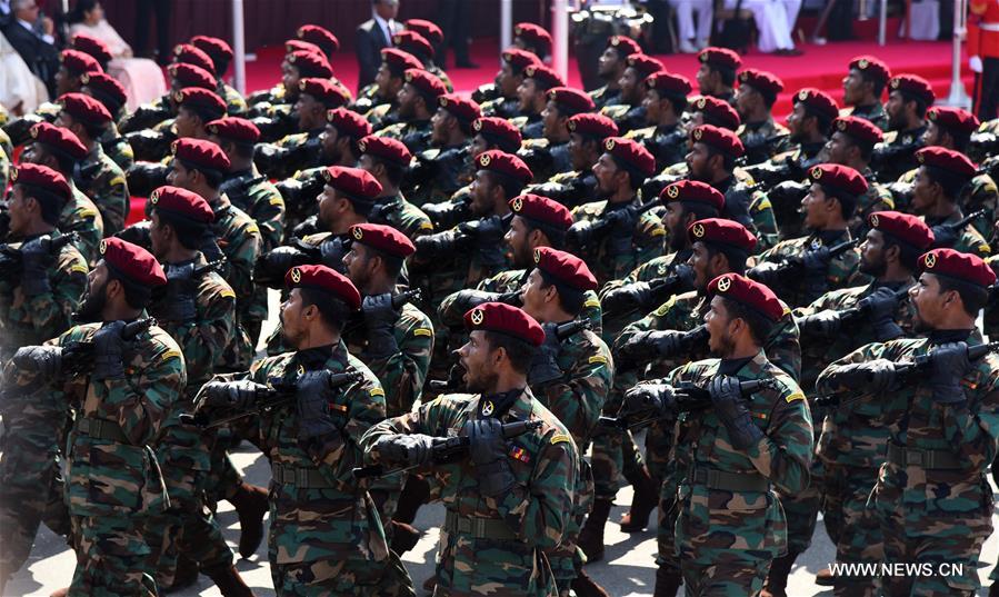 SRI LANKA-COLOMBO-70TH INDEPENDENCE DAY-PARADE