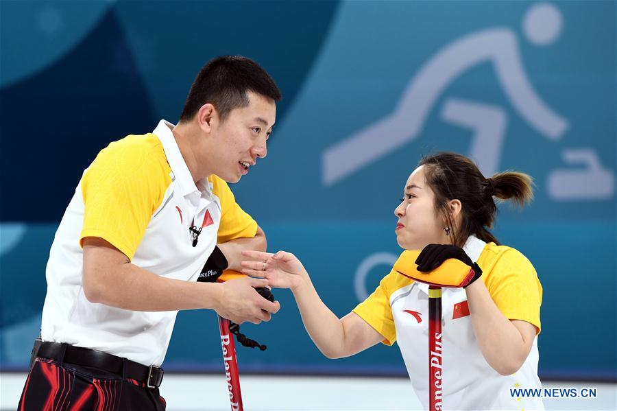 (SP)OLY-SOUTH KOREA-PYEONGCHANG-CURLING-MIXED DOUBLES-CHN VS NOR