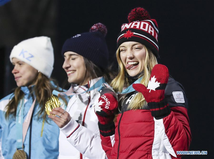 (SP)OLY-SOUTH KOREA-PYEONGCHANG-FREE STYLE SKIING-LADIES' MOGULS-MEDAL CEREMONY