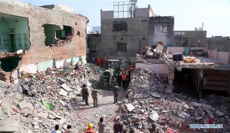 INDIA-RAJASTHAN-CYLINDER BLAST-RESCUE OPERATION