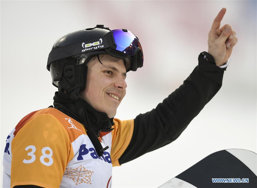 (SP)OLY-PARALYMPIC-SOUTH KOREA-PYEONGCHANG-SNOWBOARD-MEN'S CROSS-FINALS  