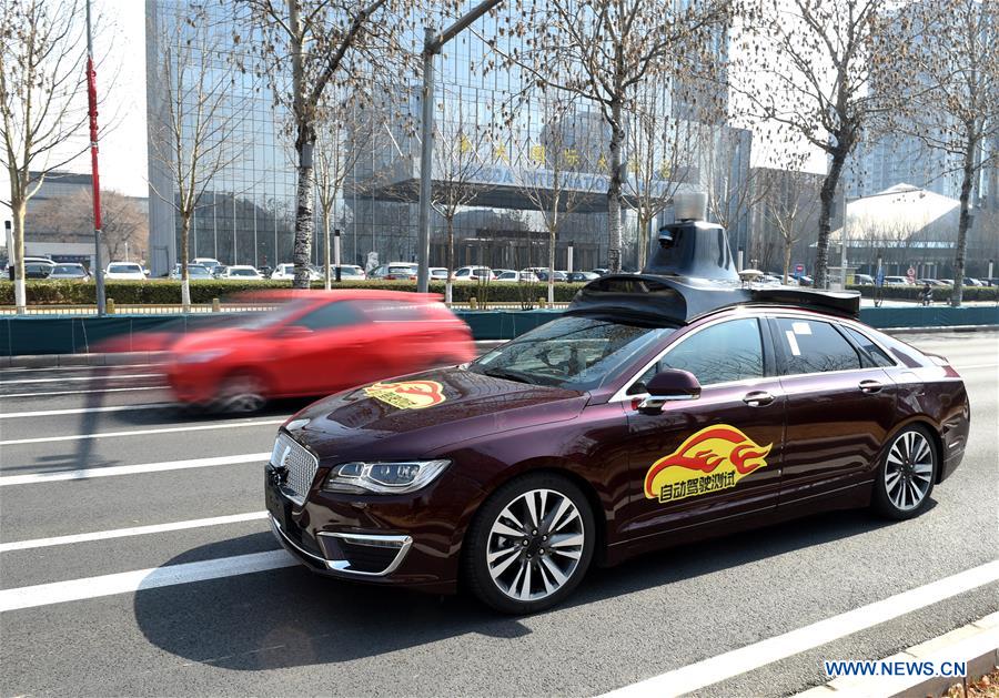 CHINA-BEIJING-SELF-DRIVING CAR-ROAD TESTING (CN)