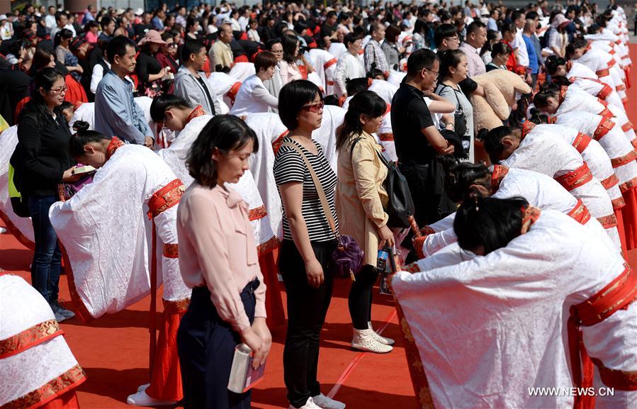 CHINA-SHAANXI-COMING-OF-AGE CEREMONY (CN)