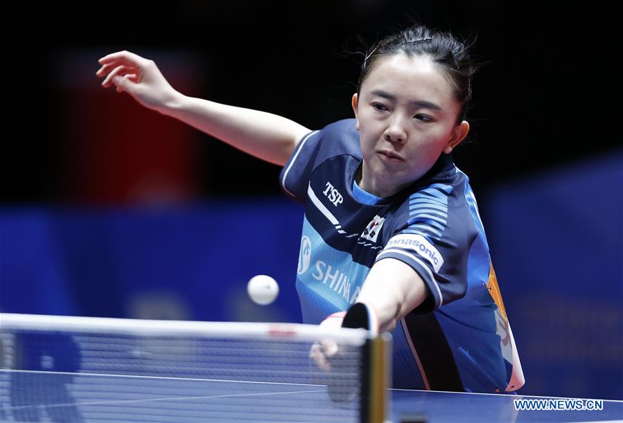 (SP)SWEDEN-HALMSTAD-ITTF WORLD TEAM CHAMPIONSHIPS 2018-SEMIFINAL-DPRK AND SOUTH KOREA