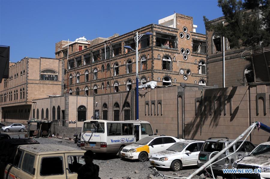 YEMEN-SANAA-AIRSTRIKE-PRESIDENTIAL OFFICE