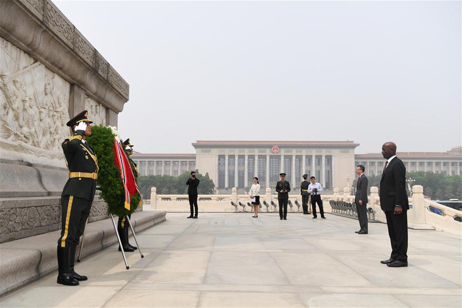 CHINA-BEIJING-KEITH ROWLEY-MONUMENT-TRIBUTE (CN)