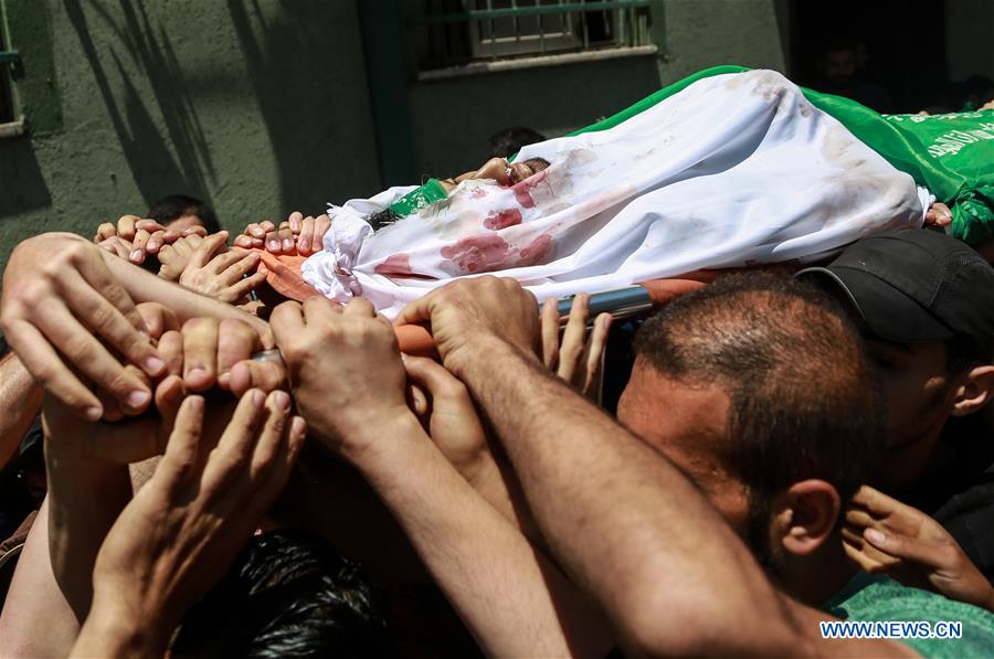 MIDEAST-GAZA-FUNERAL