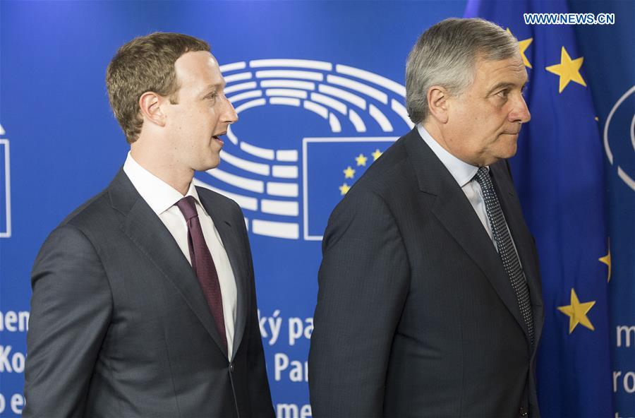 BELGIUM-BRUSSELS-EU-PARLIAMENT-FACEBOOK-ZUCKERBERG