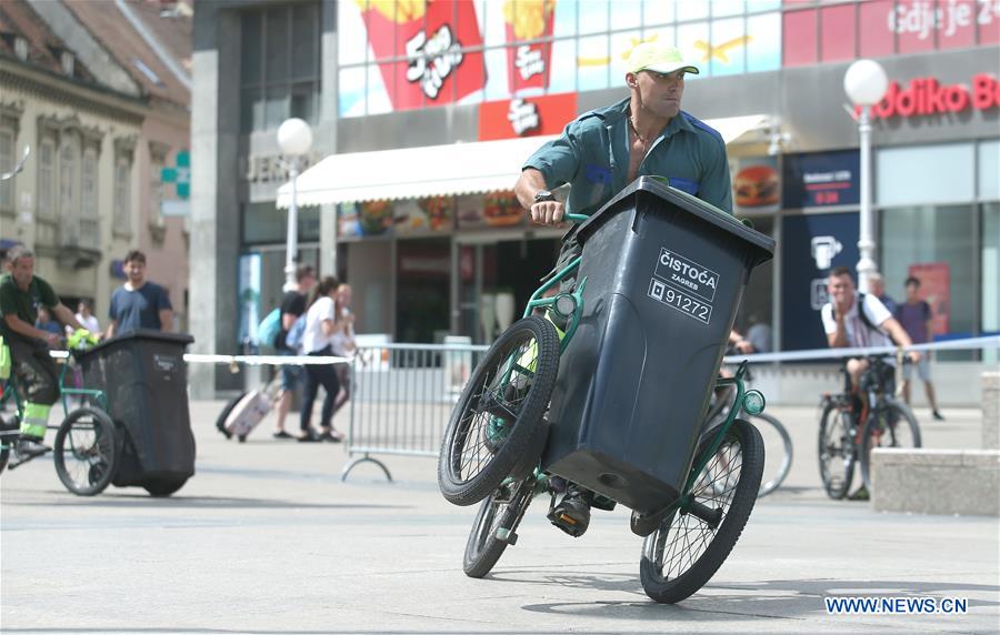 CROATIA-ZAGREB-SANITATION WORKER-RACE