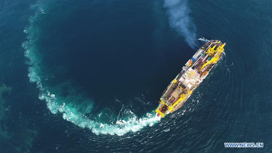 CHINA-JIANGSU-LARGE DREDGING VESSEL-SEA TRIAL (CN)