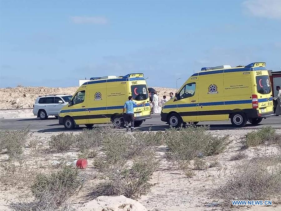 EGYPT-MATROUH-TRUCK-BUS-ACCIDENT