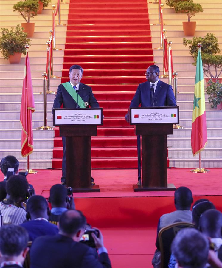 SENEGAL-CHINA-XI JINPING-MACKY SALL-TALKS 