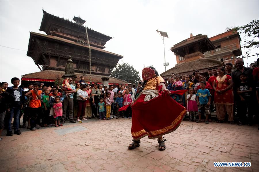 NEPAL-KIRTIPUR-FESTIVAL-BAGH BHAIRAB