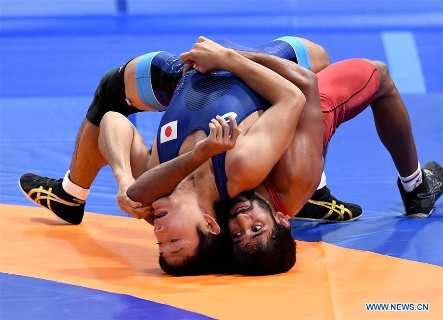 (SP)INDONESIA-JAKARTA-ASIAN GAMES-WRESTLING-MEN'S FREESTYLE 65 KG