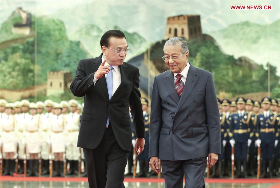 CHINA-BEIJING-LI KEQIANG-MALAYSIA-MAHATHIR MOHAMAD-TALKS (CN)