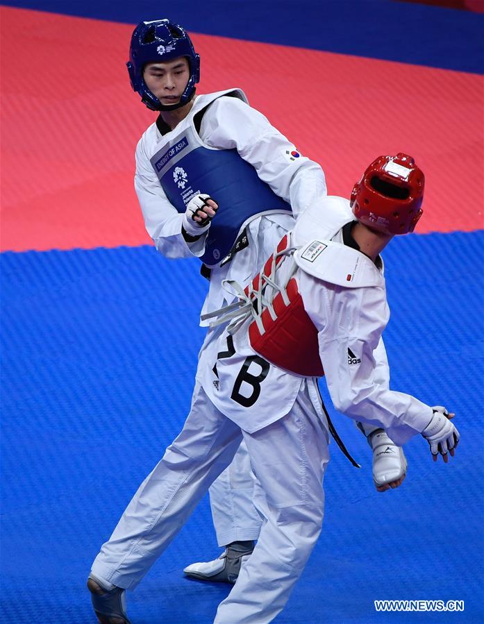 (SP)INDONESIA-JAKARTA-ASIAN GAMES-WRESTLING-MEN'S TAEKWONDO 58 KG