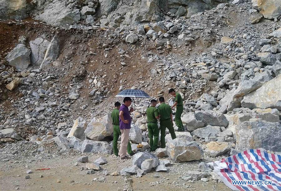 VIETNAM-CAO BANG-CONSTUCTION SITE-EXPLOSION