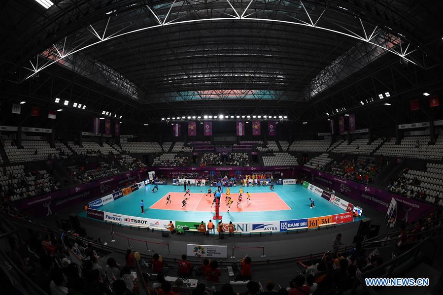 (SP)INDONESIA-JAKARTA-ASIAN GAMES-WOMEN'S VOLLEYBALL-CHINA VS SOUTH KOREA