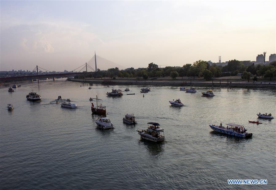 SERBIA-BELGRADE-TOURISM-BOAT CARNIVAL