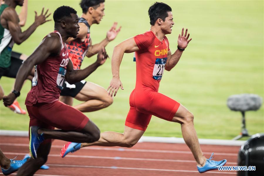 (SP)INDONESIA-JAKARTA-ASIAN GAMES-ATHLETICS-MEN'S 100M