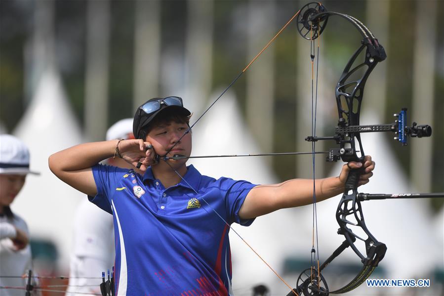 (SP)INDONESIA-JAKARTA-ASIAN GAMES-ARCHERY-COMPOUND MIXED TEAM