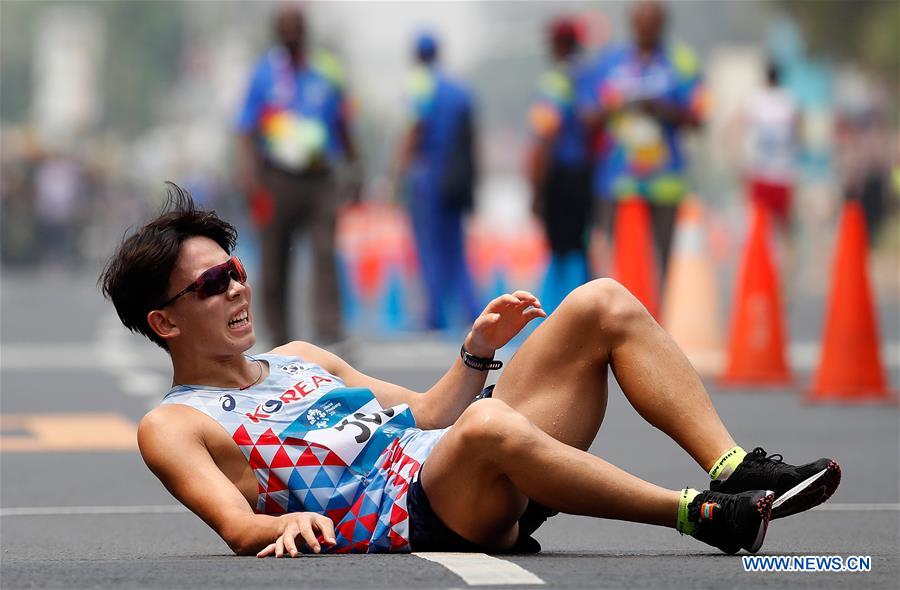 (SP)INDONESIA-JAKARTA-ASIAN GAMES-ATHLETICS-MEN'S 50KM WALK