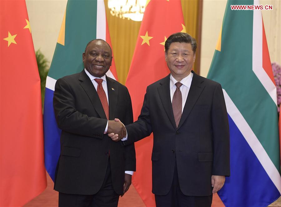 CHINA-BEIJING-XI JINPING-SOUTH AFRICAN PRESIDENT-TALKS (CN)