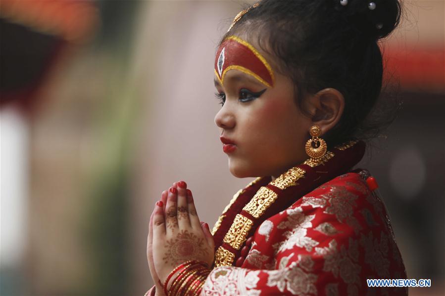 NEPAL-KATHMANDU-INDRAJATRA FESTIVAL-KUMARI PUJA