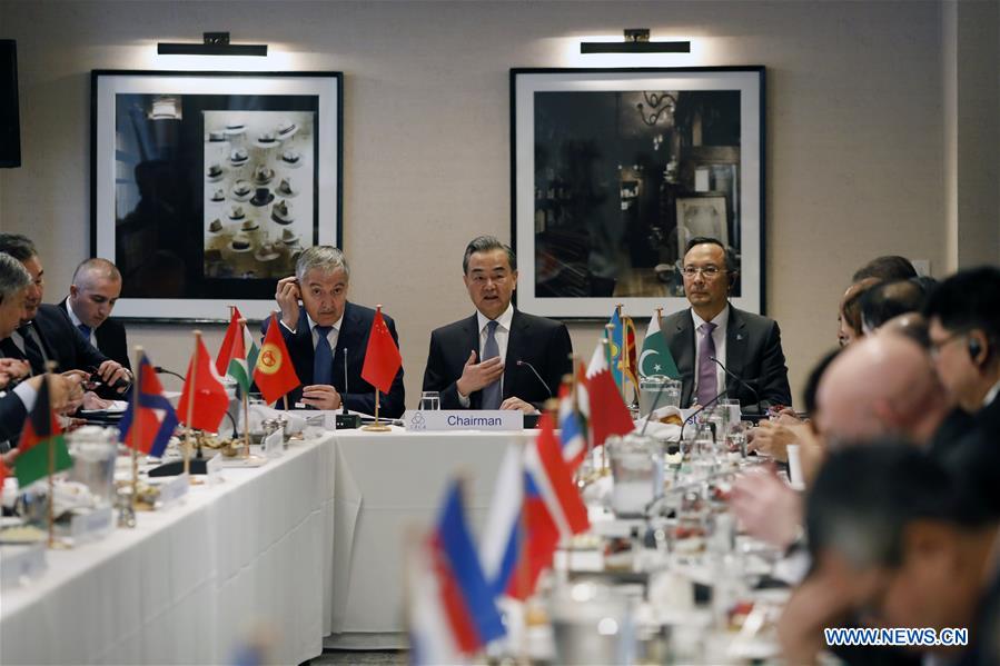 U.S.-NEW YORK-CHINA-WANG YI-CICA-MEETING 