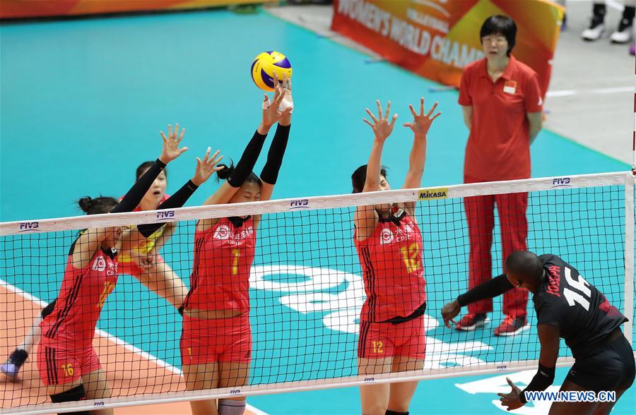 (SP)JAPAN-SAPPORO-VOLLEYBALL-WOMEN'S WORLD CHAMPIONSHIP-CHINA VS CANADA