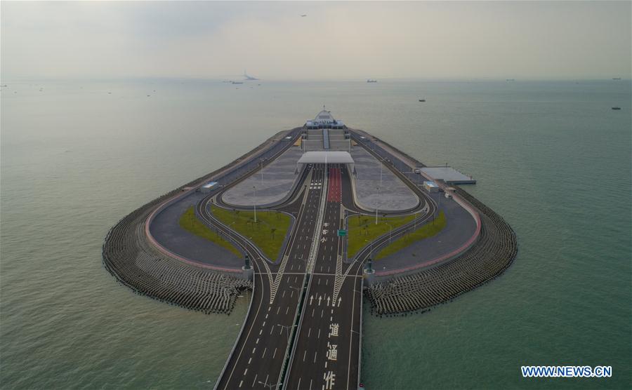 CHINA-HONG KONG-ZHUHAI-MACAO BRIDGE-AERIAL VIEW (CN)