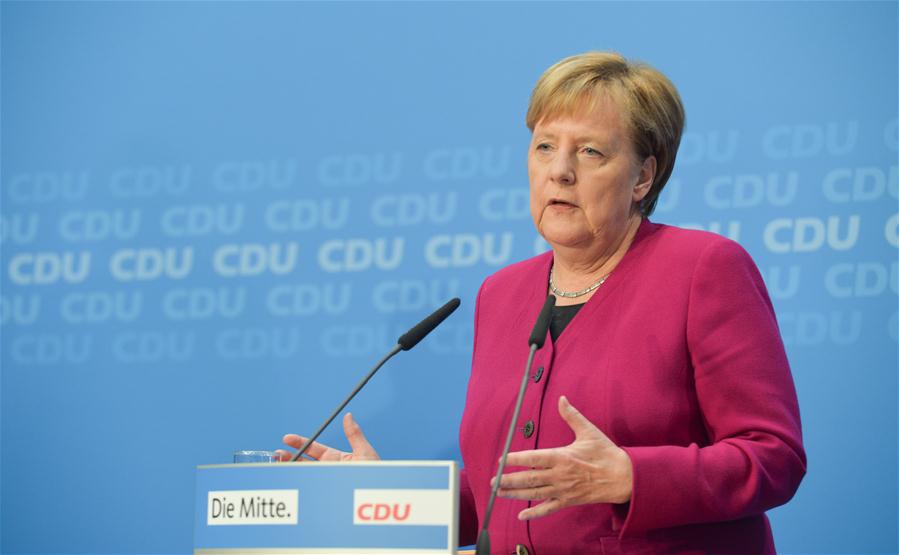 GERMANY-BERLIN-MERKEL-CDU-PRESS CONFERENCE