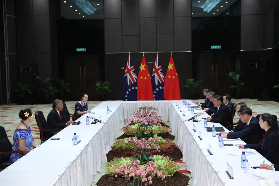 PAPUA NEW GUINEA-CHINA-XI JINPING-LEADERS OF PACIFIC ISLAND NATIONS-MEETING 