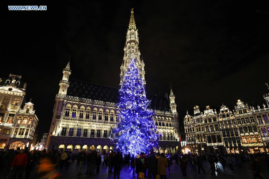 BELGIUM-BRUSSELS-CHRISTMAS TREE