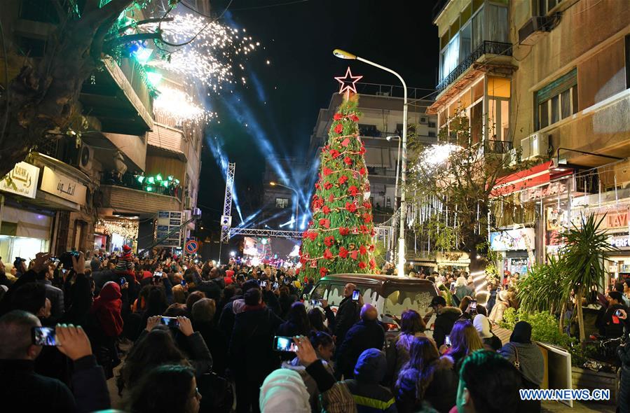 SYRIA-DAMASCUS-CHRISTMAS-CELEBRATION