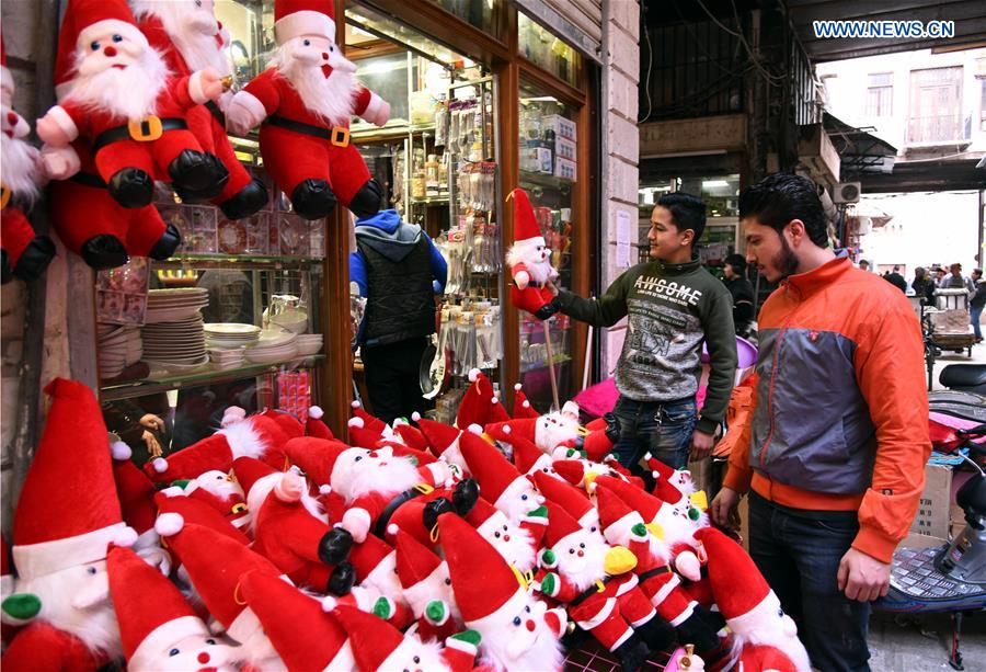 SYRIA-DAMASCUS-HOLIDAY SEASON-MARKET