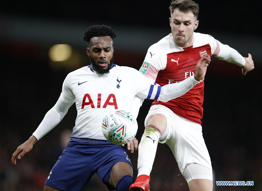 (SP)BRITAIN-LONDON-FOOTBALL-CARABAO CUP-ARSENAL VS TOTTENHAM HOTSPUR