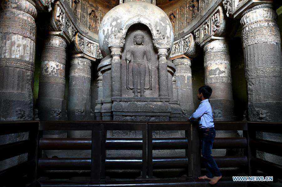 INDIA-AURANGABAD-AJANTA CAVES