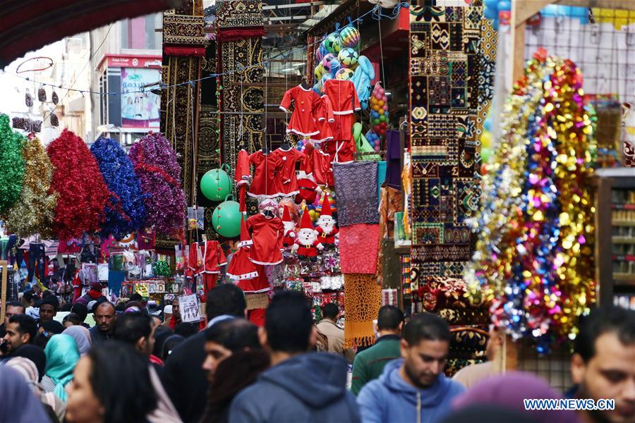 EGYPT-CAIRO-CHRISTMAS-MARKET