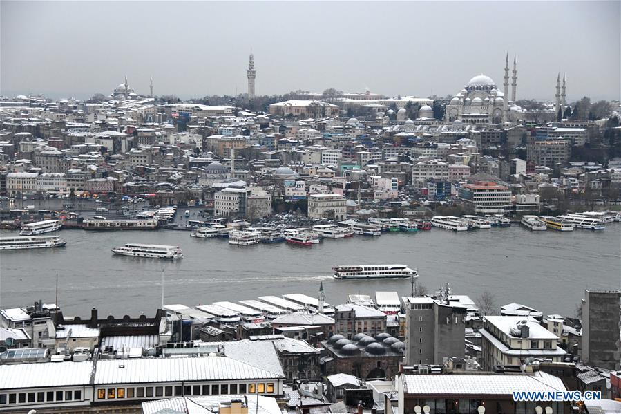 TURKEY-ISTANBUL-SNOW