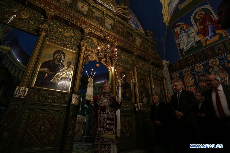 MIDEAST-GAZA-CHRISTMAS-MASS