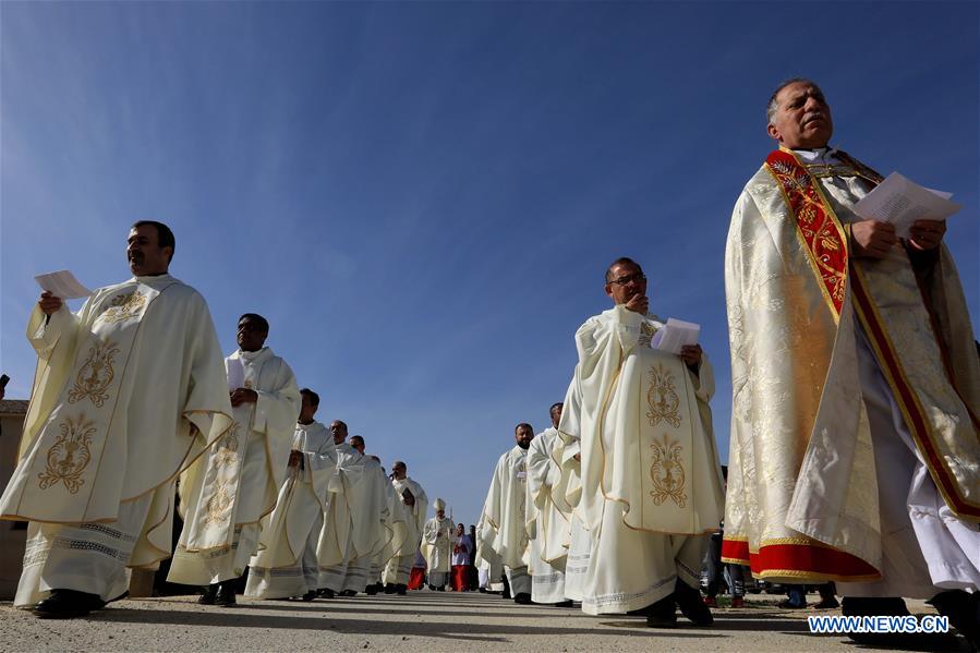 JORDAN-BALQA GOVERNORATE-BAPTISM SITE-EPIPHANY-MASS