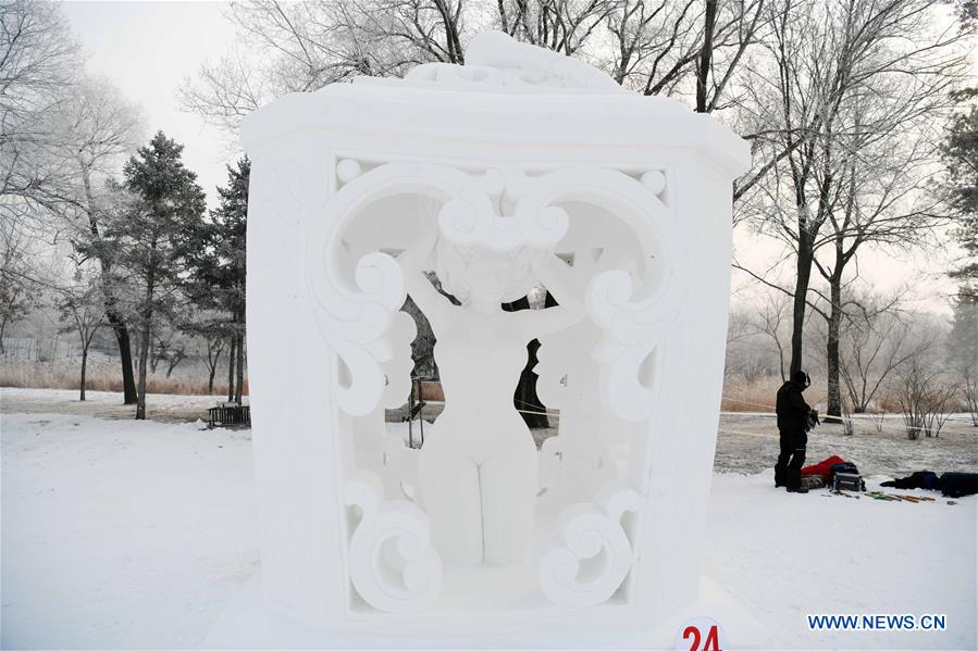 CHINA-HEILONGJIANG-HARBIN-SNOW SCULPTURE (CN)